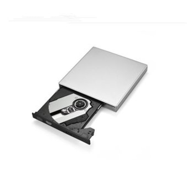 USB CD-DVD-RW Leser/Skriver for HUAWEI PC Ekstern Bærbar Tilkobling (SØLV)