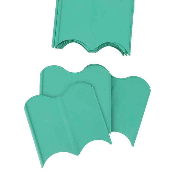 20PCS Interlocking Landscaping Edging Kit Väderbeständig Trädgård Landskapskant Kantsten Hammare i Gräs Kant Grön