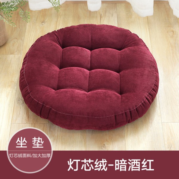 Golvkudde, Solid Square Tufted Sittdyna Tjock Corduroy