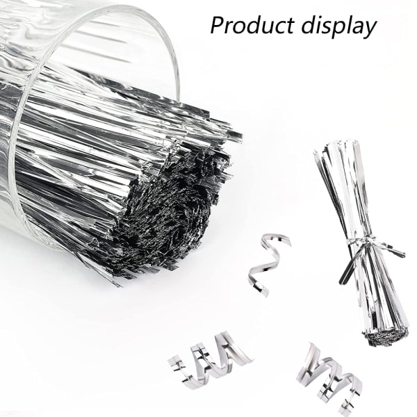 760 stk. Metallic Twist Ties Genanvendelige Posebindere Plastik Brød Twis