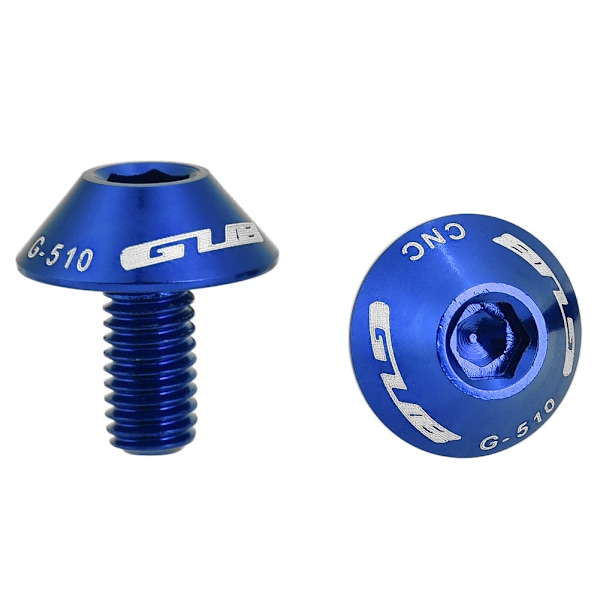 2 kpl M5 * 12 mm Pyörän Vedenpullonpidikkeen Ruuvit (Sininen)