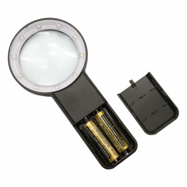 6X LED Belyst Asfærisk Forstørrelsesglas med Én Linsediameter