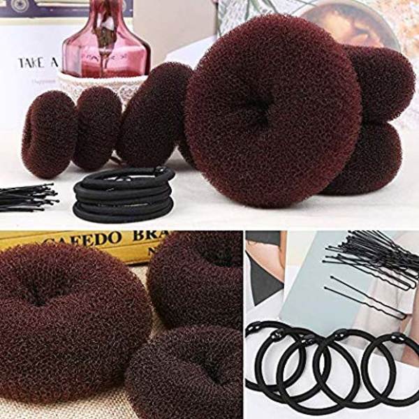 Donut Hårbulle Maker, Teenitor Ring Style Bun Maker Set
