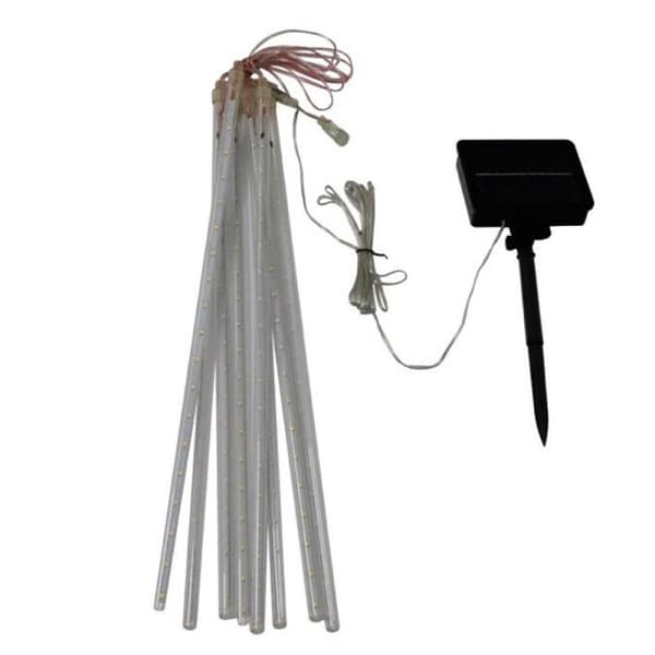 Meteorsværm Lys, CrazyFire 50cm 10-Rørs 480 LED Snefald Lys (Kold Hvid)