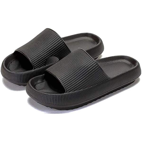 Molnslippers för kvinnor och män, massageslippers för dusch och badrum