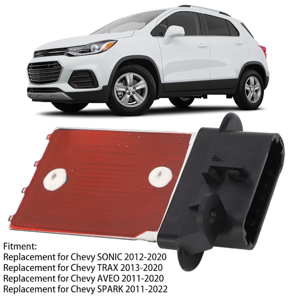 Blåsarmotorresistor 95018066 Bilvärmare Blåsarmotorresistor Ersättning för Chevy SONIC TRAX