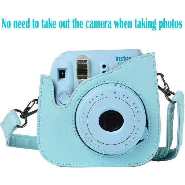 Polaroid kameraväska, bärbar och praktisk, isblå