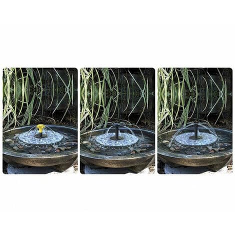 Solcellsfontän 1,5W solcellsfontänpump förbättrad solcellsfontänpump med påle, solcellsfontän vattenpump för