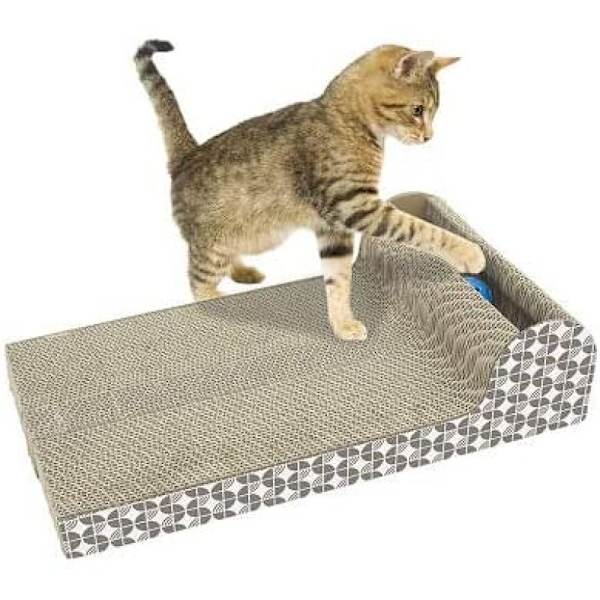Katt leksak, katt skrapbräda, fiolbräda med halkfri golvstopp, katt leksak aktivitet
