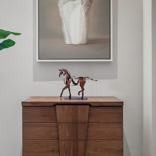 Løpende Hest Statuer, Håndlaget Moderne Hjemmedekorasjon, Hest Ar