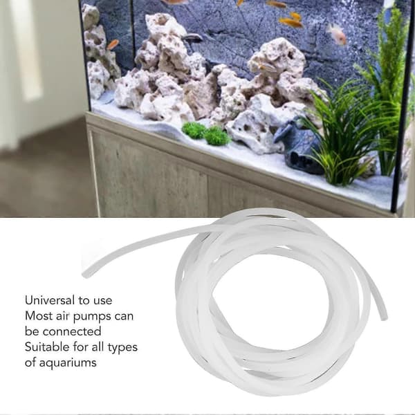 Professionell silikonslang för akvarieluftpump, flexibel luftslang för akvarietillbehör, 5 meter, genomskinlig