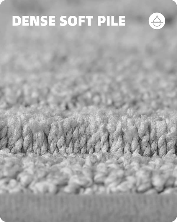 Skridsikker bademåtte, absorberende bademåtte, blød mikrofiber S
