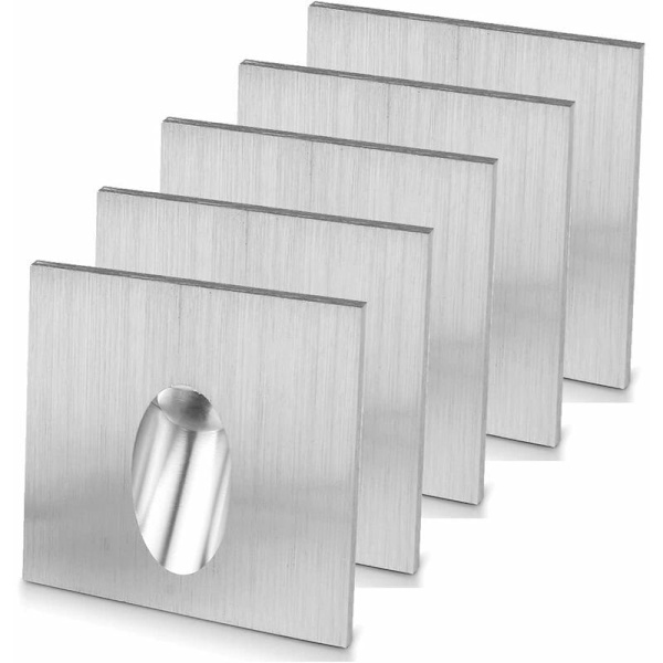 5-pack LED-infällda spotlights för trappor, veranda, 1 W, AC 100–245 V, varmvit