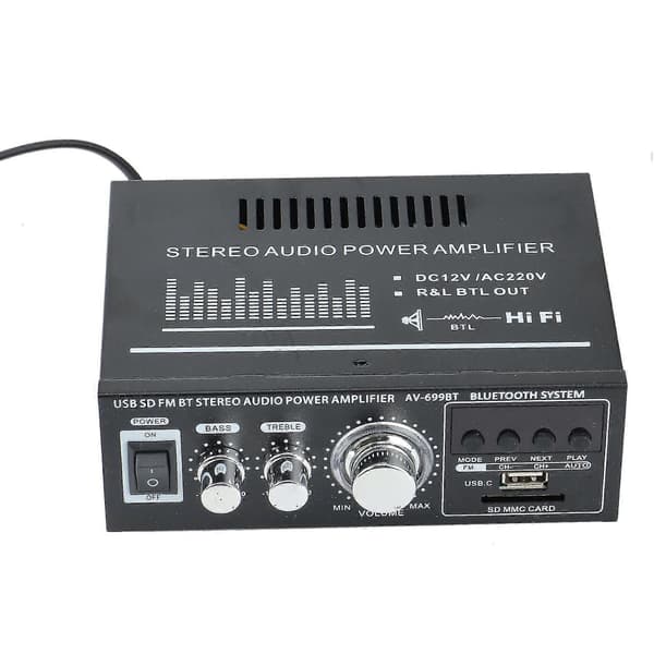 Tooth 5.0 Forsterker, Hi-fi 2.0 Chl O Mottaker, Med Og Diskant (eu Plugg)