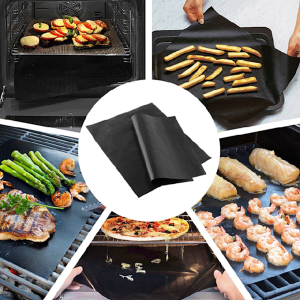 Ugnsfolie för botten av ugnen, värmebeständiga tekniskt avancerade material Non-stick ugnsmattor för el-, gas-, brödrost- och varmluftsugn