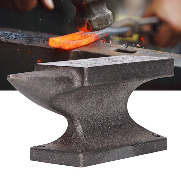 Anvil Horn Støpejern 3LB Benk Rustfri Høy Hardhet Smiverktøy for Nitering