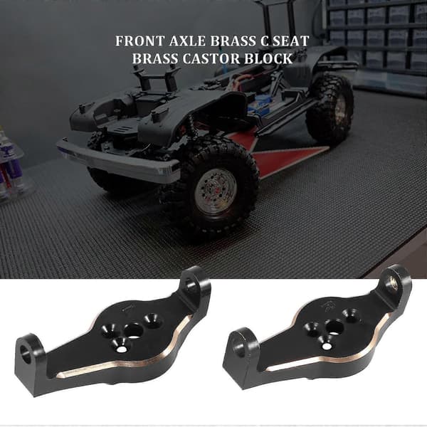 2 stk. Messing Casterblokker Protal Drive C Hub For Trx4 -4 -6 1/10 Rc Crawler Bil Oppgraderingsdeler