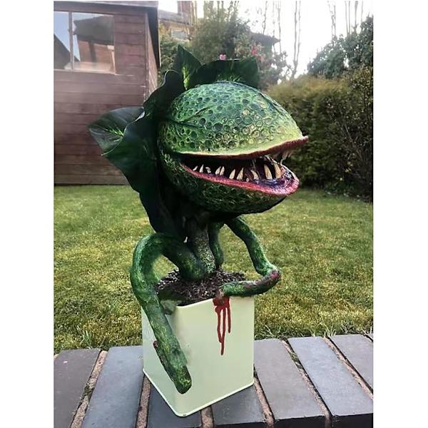 Piranha Harpiks Skulptur Udendørs Dekoration Statuer, Halloween Gys