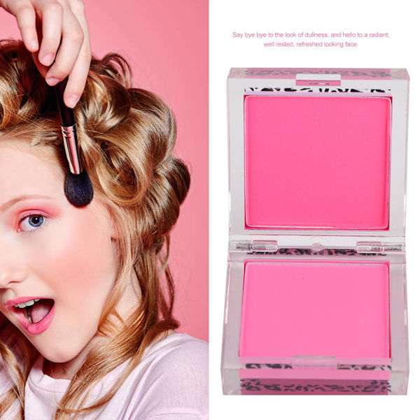2 Farver Ansigtsmakeup Blush Palette Langvarig Vandfast Ansigtskind Makeup 01#