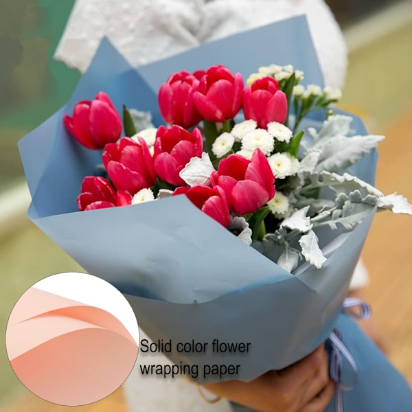 Blomsteromslagspapper Blombukett Presentförpackningstillbehör Mon