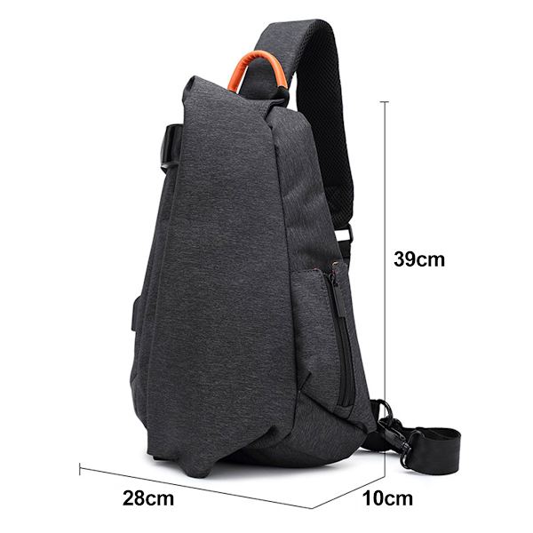 Crossbody-veske for menn og kvinner, liten ryggsekk skulder
