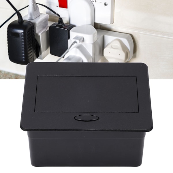 Piilotettu pöytäpistorasia 2 USB-portilla, universaali hyppyliitäntä pöytäpistorasia 250V toimistoon ja kouluun