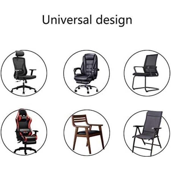 Halvuniversell Passform Armstödsskydd, Memory Foam-kuddar för Bekvämt Armbågsstöd, Armskydd för Kontorsstol, Ergonomiskt Designade för