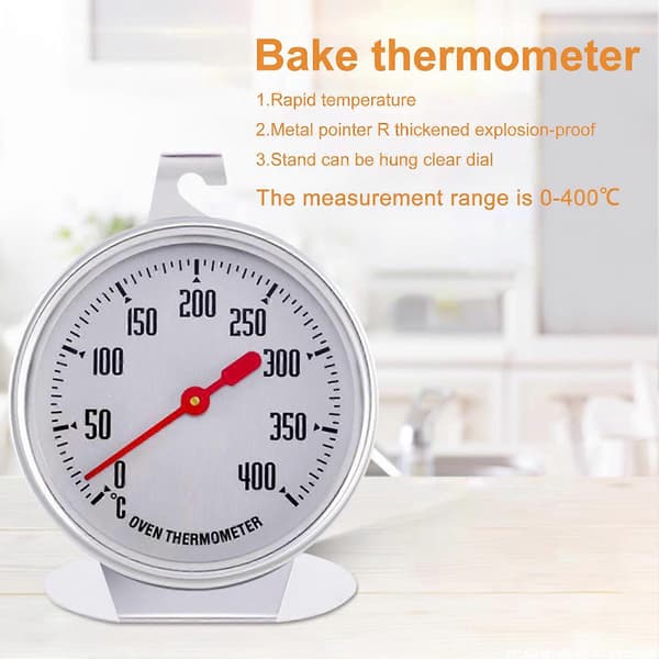 Ovnstermometer i rustfritt stål Temperaturmåler Kokegrillverktøy