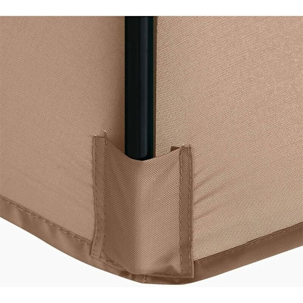 Varjostinvaipan Vaihto, 8 Ripaa, 3 M, Vedenpitävä, UV-Suojaava, Vaihtokankaan, Beige