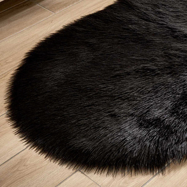 Ovala lurviga sovrumsmattor Fluffiga områdesmattor för flickor, pojkar,