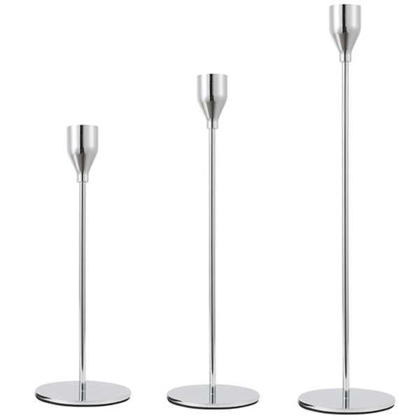 3 stk Lysestaker for Spisestuebord, Lysestaker for Ca