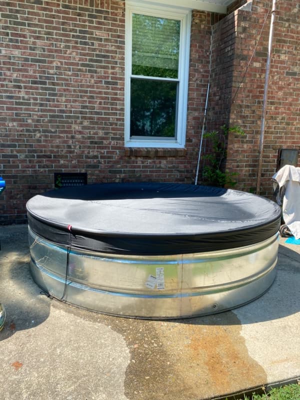 8 ft runt poolskydd, solskydd för ovanjordiska pooler, Ingro