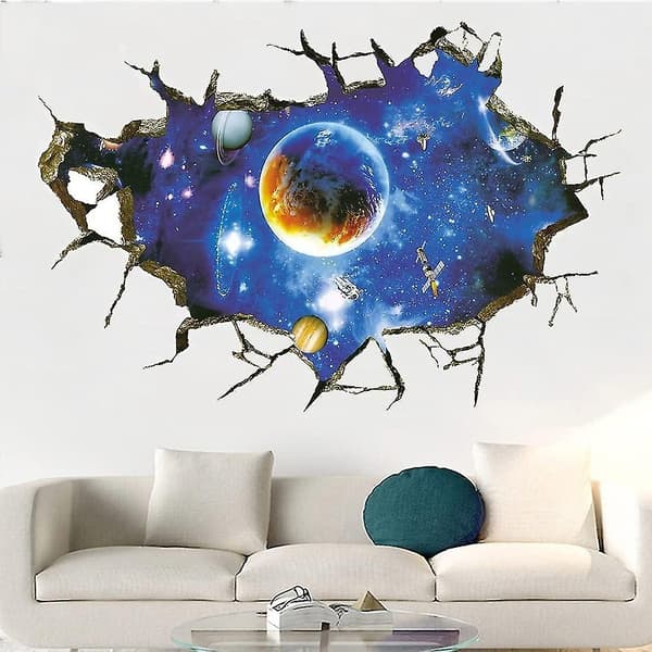 2 självlysande väggdekaler 60*90 cm