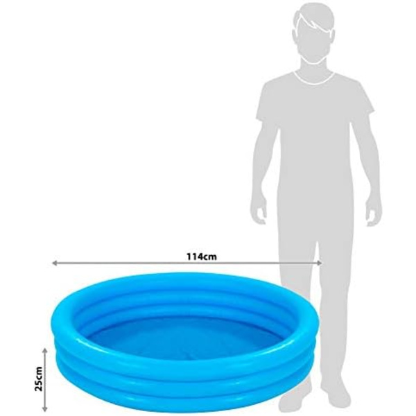 Utomhuspool blå kristallpool 114*25CM