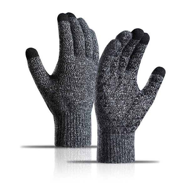 Sort og hvid vinterhandsker, varme touchscreen-vinterhandsker