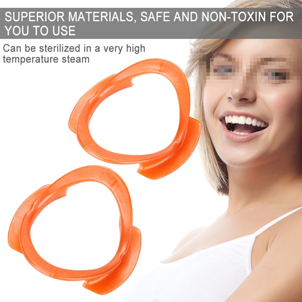Engångs O-formad Munöppnare Intraoral Kindretraktator Oral Tandläkarverktyg Orange