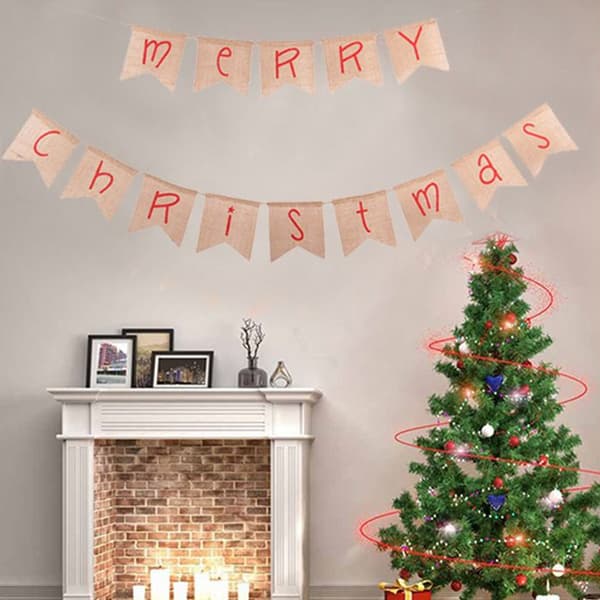 Juledekorasjoner, lerretsbannere God Jul style2