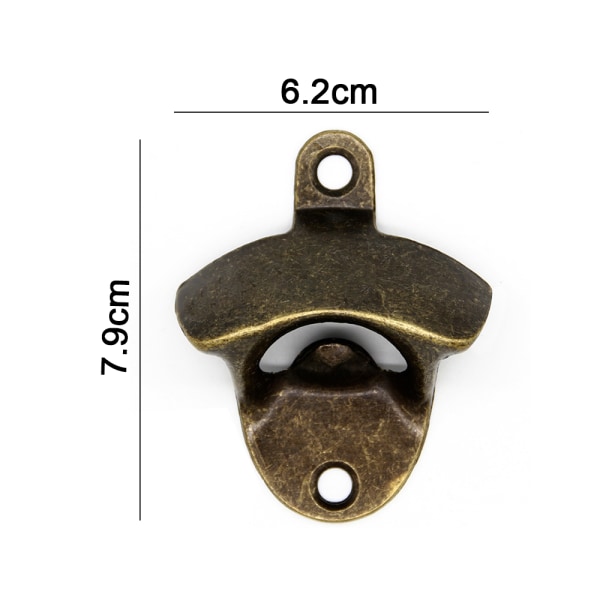 Ölflasköppnare i metall Väggmonterad med magnetisk cap bronze 66a3 | bronze  | Fyndiq