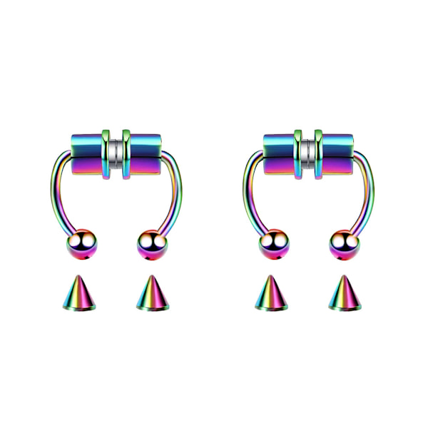 Magnetisk Septum Næsering Hestesko Falsk Næse Septum Ringe