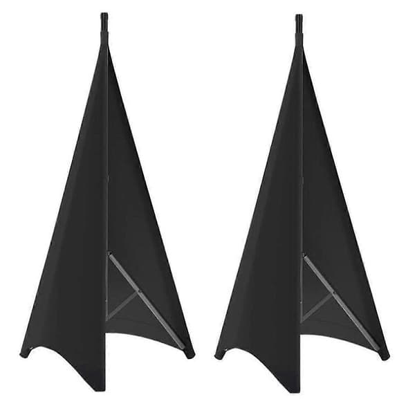 Universal DJ Lys Højttaler Stativ Skørt Tripod Scrim Cover Med Strækbart Polyester Materiale, 2 Stk