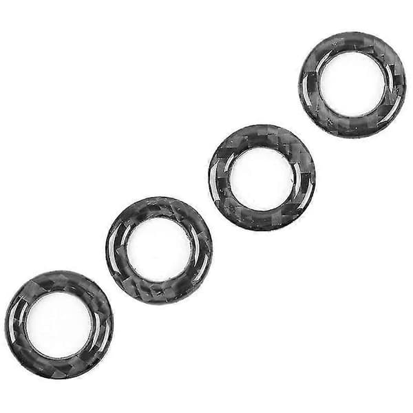Bil Dörrstift Trim, 4st Kolfiber Dörrlåsstift Skydd Trim Passar För C-klass W205 Glc C180 C200l C