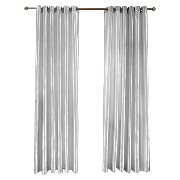 Elegant Moderne Samtids Vindusbehandling Gardin, Solid Faux Silke 2 Panel Draperinger for Stue og Bad, Reduserer Utvendig Støy og Skaper
