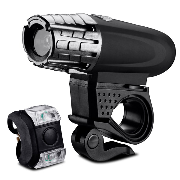 Ljusstarkt USB-laddningsbart cykellampset, cykellampor fram L
