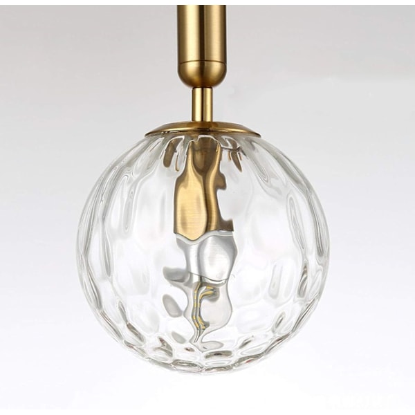 Stilren Vägglampa, Mjukt Diffust Ljus med Klar Glasskärm, Minimalistisk Vägglampa för Sovrum Täckt Veranda Terrass, Stödjer E27 Sockel Lampor (Inte