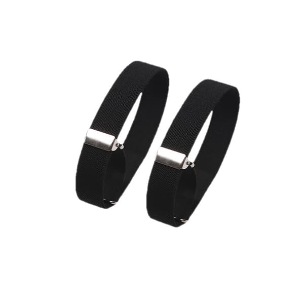 Elastiske manchetknapper Unisex armbånd 2 cm skjortemanchetter