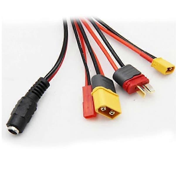 20cm 16awg 4.0mm Bananplugg Xt60 Til 18awg Xt60 Xt30 Dc5.5 Kabel For B6 Lader Rc Fpv(b)