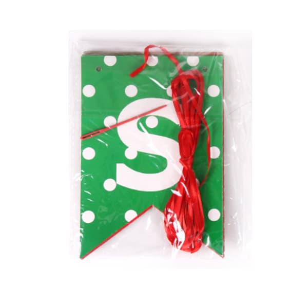 2 stk. God Jul Banner Julefest Tema Dekor Jule Pull Flag Dekor