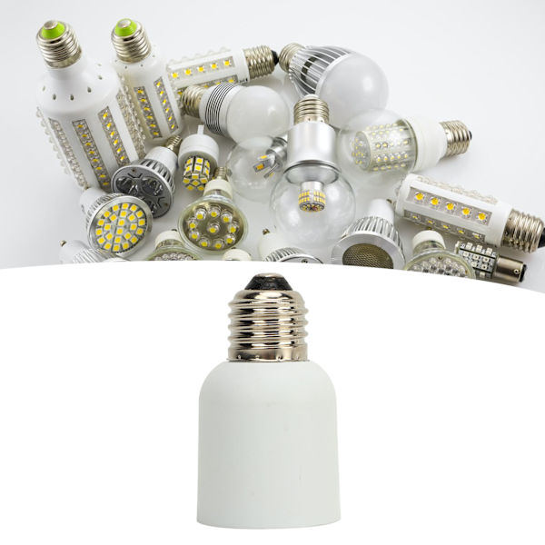 2 st E27 till E40 lampsockeladapter Professionell värmebeständighet Förhindrar brännande LED-lampbasadapter 110‑240V