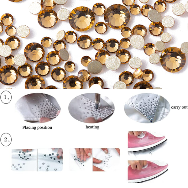 Kristall Flatback Rhinestones nagelkonst