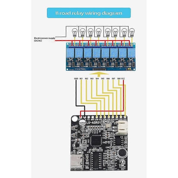 -asr01 Intelligent Röstigenkänningsmodul Röstkort Vrm Ld3320 Uppgraderad Version Asr 5v Strömförsörjning